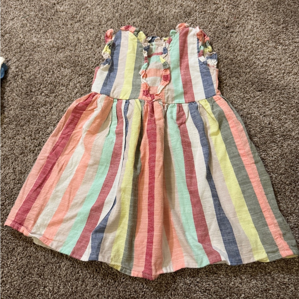 Wonder Nation Multicolor Striped Kids Dress